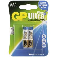 Элемент питания GP LR03 Ultra Plus 24AUP 2CR2 2шт (упак) AAA (батарейка) картинка 